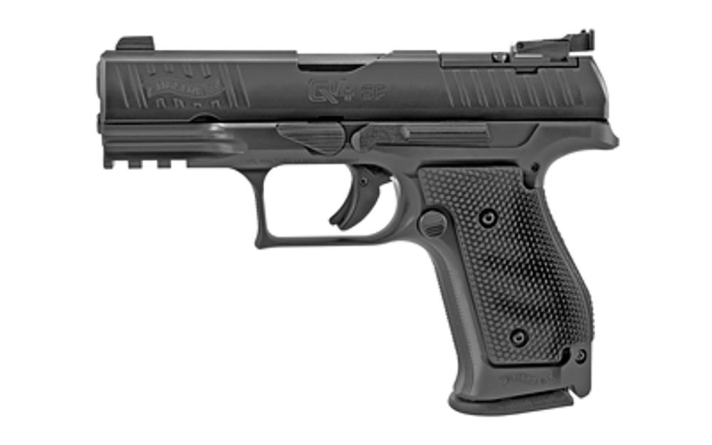 Walther Q4 Steel Frame Optic Ready 9mm 4″ Barrel, Adj. Rear Sight, Black, 2x 15rd Walther