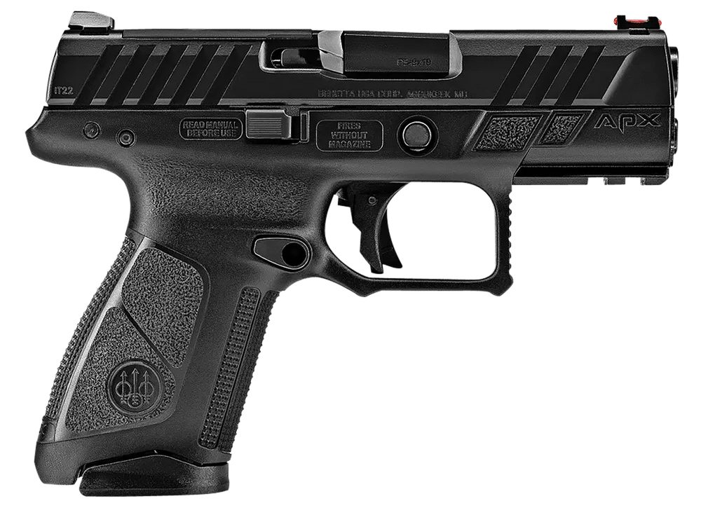 Beretta APX A1 Compact 9mm, 3.7″ Barrel, Black, Optic Ready 15rd Beretta