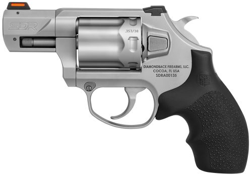 Diamondback SDR 357 Magnum/38 Special, 2″ Barrel, Stainless Steel, Black Hogue Rubber Grip, 6rd