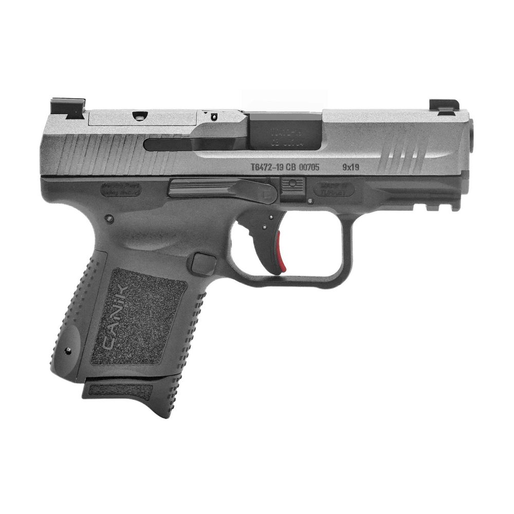 Canik TP9 Elite SC 9mm, 3.6″ Barrel, OR, Gray Slide, Black Frame, 15rd Canik