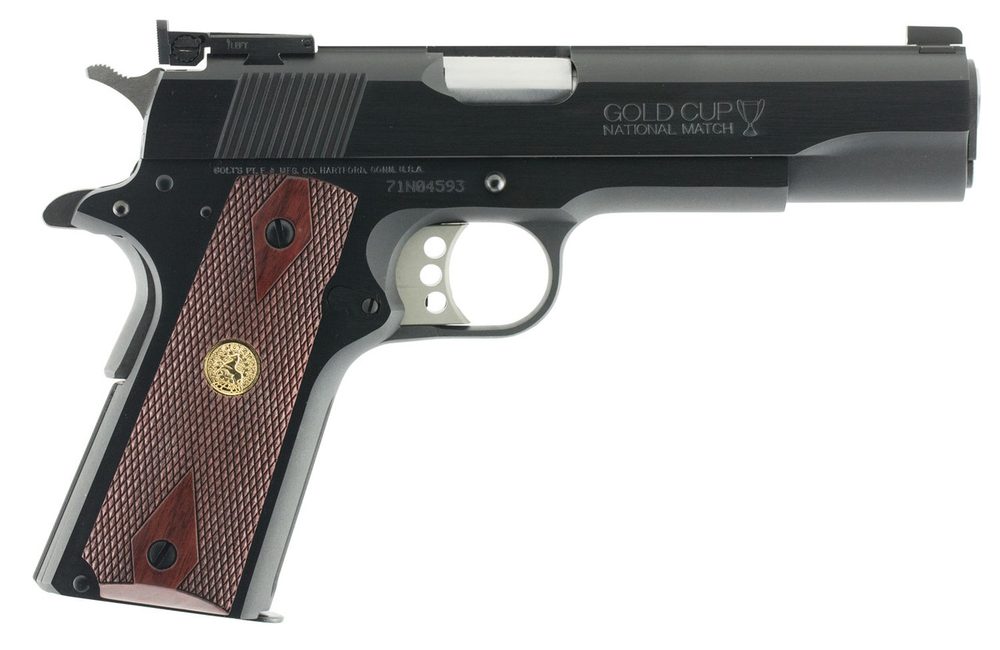 Colt Gold Cup National Match Series 70 .45 ACP, 5″ Match Barrel, Target Sights, Blued, 7rd/8rd Colt