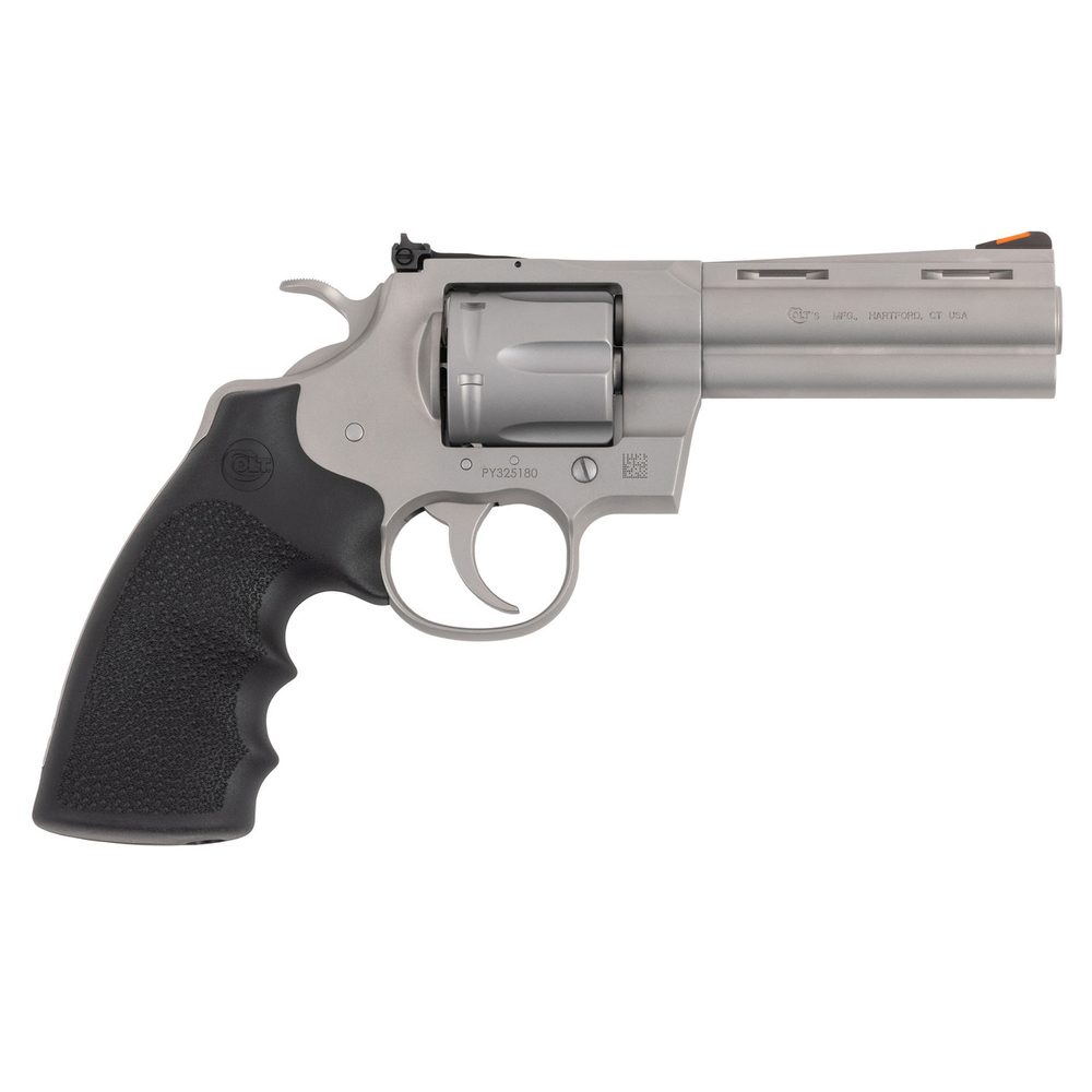 Colt Python 357 Magnum/38 Speical, 4.25″ Barrel, Black Grips, 6rd Colt