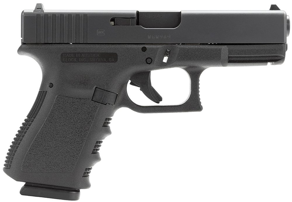 Glock G19 Gen 3 9mm, 4″ Barrel, Black, CA Compliant, 10rd Glock