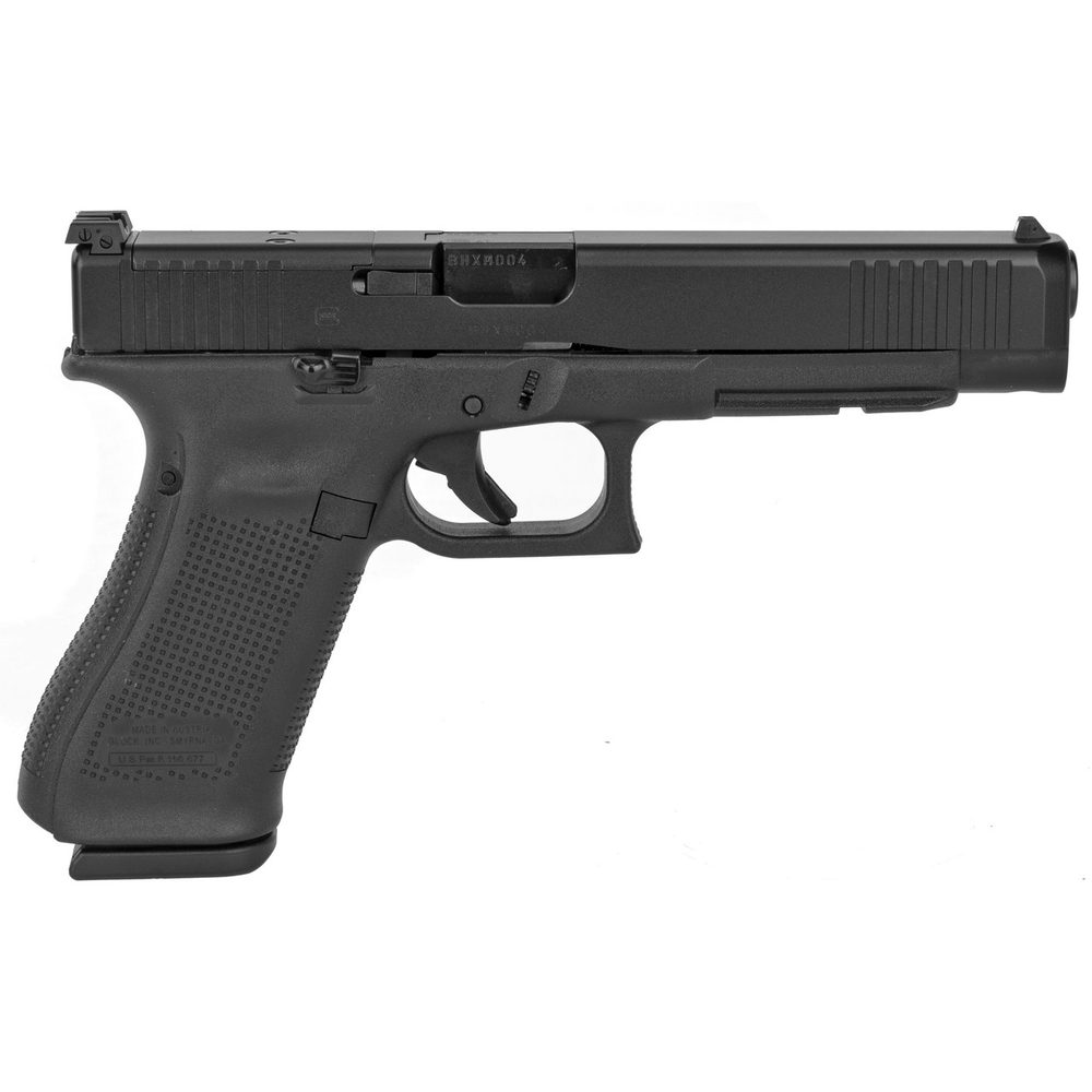 Glock G34 Gen 5 MOS 9mm, 5.3″ Barrel, Black, Adjustable Sights, 17rd Glock