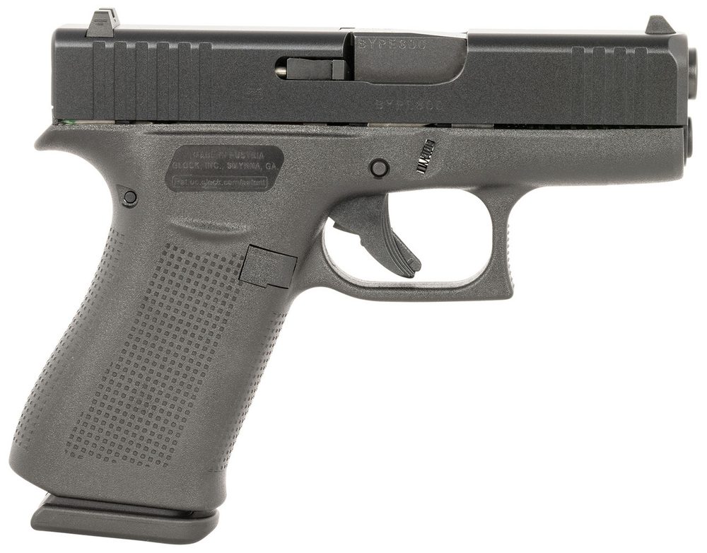 Glock G43X Slim 9mm, 3.41″ Barrel, Black, Fixed Sights, 10rd Glock