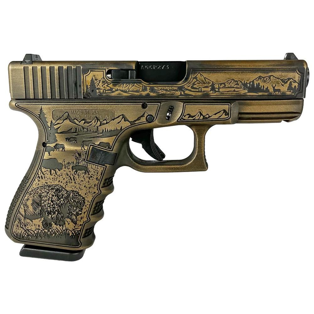 Glock G19 Gen 3 Custom 9mm, 4.02″ Barrel, “Western”, 15rd Glock
