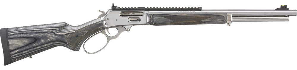 Marlin 1895 SBL .45-70 Govt, 19″ Barrel, FO Front, Stainless, Laminate Wood, 6rd Marlin