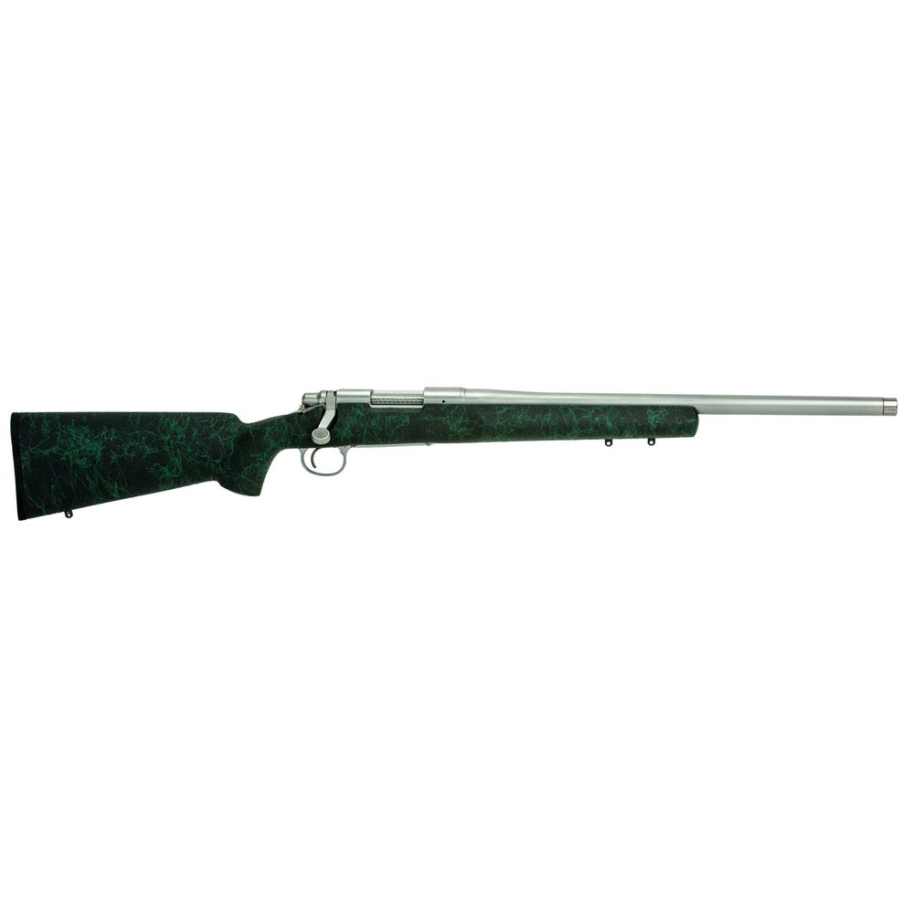 Remington, 700 5-R, Bolt Action Rifle, 300 Win, 24″ Stainless Threaded Barrel, Black With Green Webbing HS Precision Stock, 3 Rounds, X-Mark Pro Trigger, Right Hand Remington