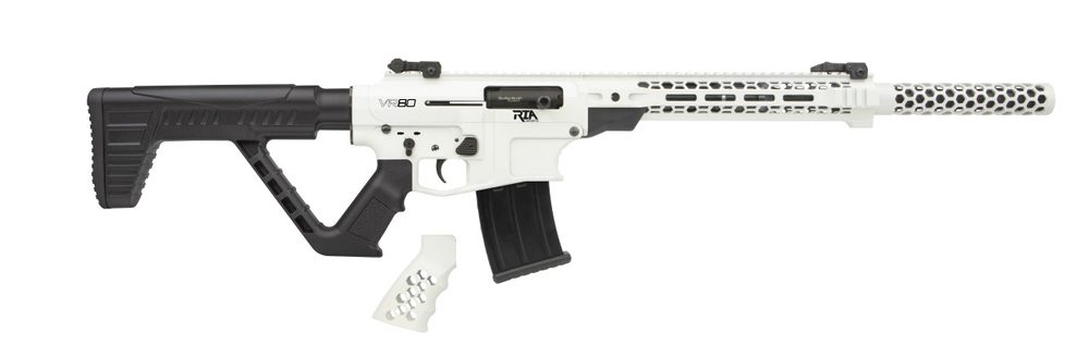 Rock Island VR80 12 Ga, 20″ Barrel, 3″, Flip-Up Sights, Stormtrooper White, 5rd Rock Island-Armscor