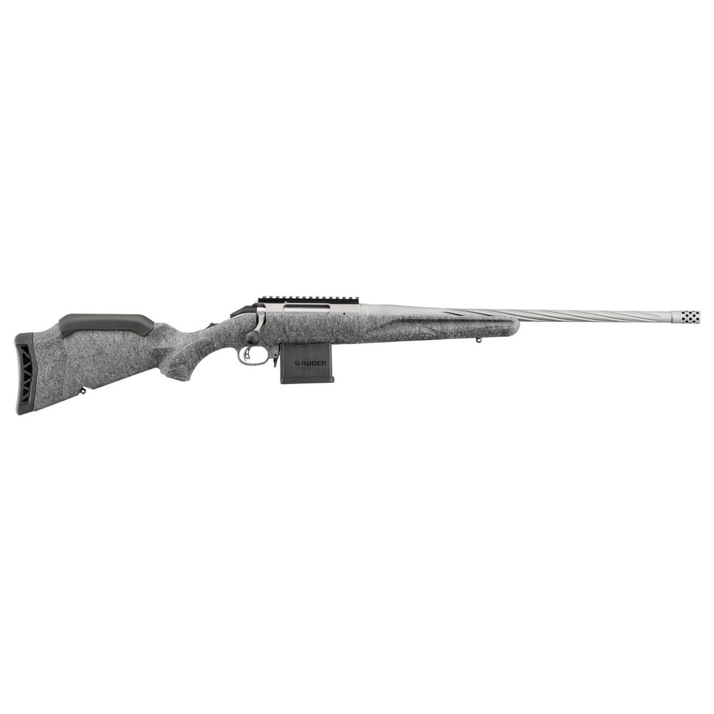 Ruger American Rifle Gen 2 223 Remington, 20″ Threaded Barrel, Gray Splatter, 10rd Ruger