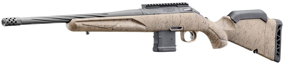 Ruger American Ranch Gen 2 223 Rem/5.56, 16″ Threaded Barrel, Flat Dark Earth Splatter, Black Rec, 10rd Ruger