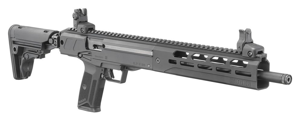 Ruger LC Carbine 5.7x28mm, 16.25″ Barrel, Flip-Up Sights, Black, 20rd Ruger
