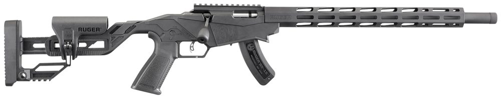 Ruger Precision Rimfire 22LR, 18″ Threaded Barrel, Black, M-Lok Handguard, 15rd Ruger
