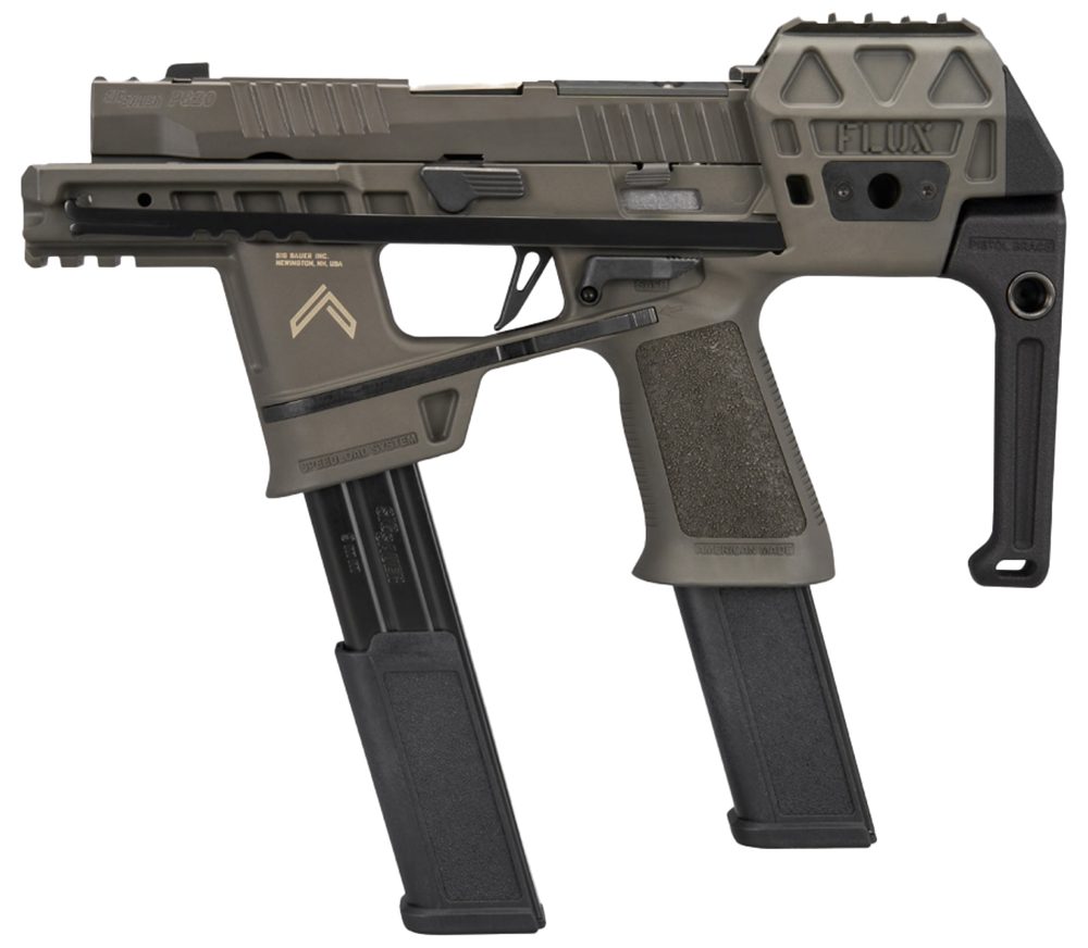 Sig Sauer P320 Flux 9mm, 3.9″ Barrel, Legion Cerakote, Stabilizing Brace, 30rd Sig Sauer