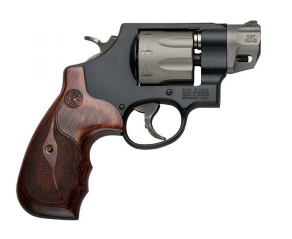 Smith & Wesson 327 Performance Center 357 Mag/38 Spl 2″ Barrel 8rd Capacity, Wood Grip Black Smith & Wesson
