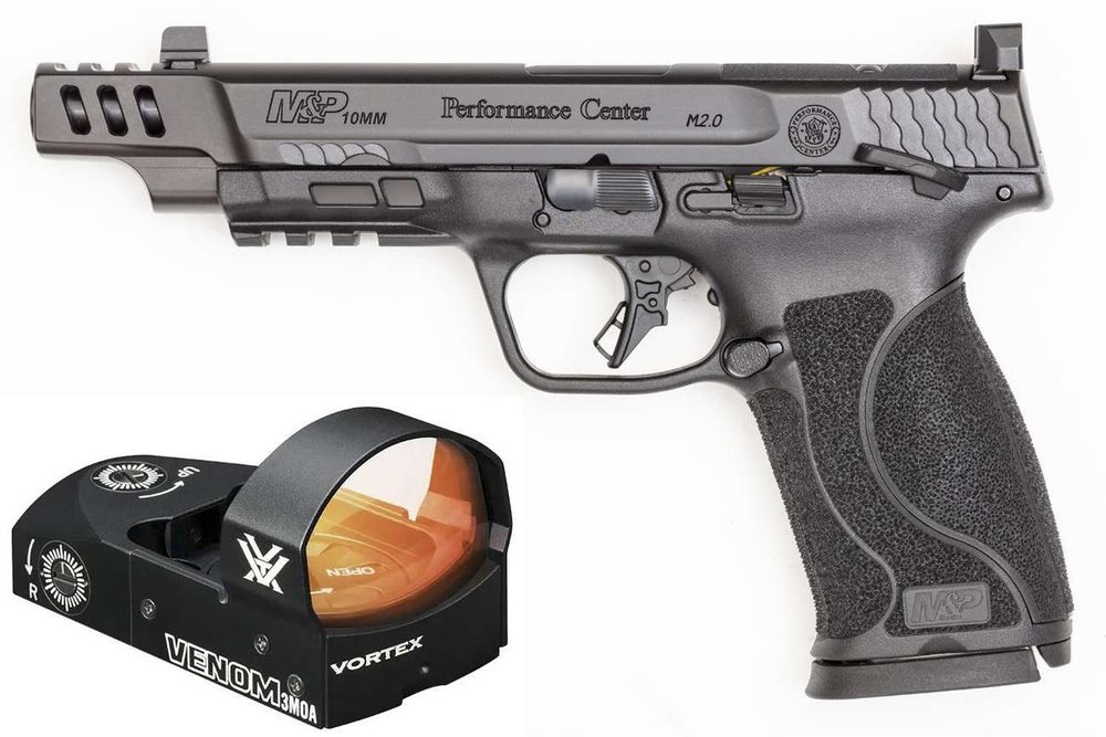 Smith & Wesson M&P M2.0 10mm, 5.6″ Barrel, Black, Vortex Venom Red Dot, 15rd Smith & Wesson
