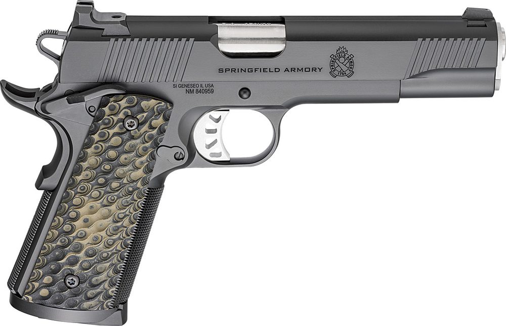 Springfield 1911 TRP 45 ACP, 5″ Barrel, Black Cerakote, G10 Grips, 3x8rd Mags Springfield Armory