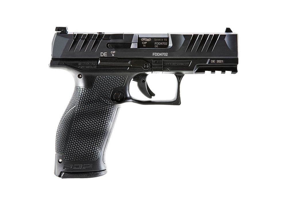 Walther PDP 9mm, 4″ Barrel, Black Polymer, Optic Ready, 18rd Walther