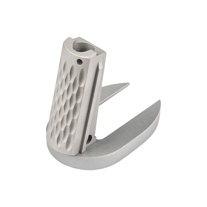 Fusion Firearms 1911 Mainspring Housing + Mag-Well – Officer, Chainlink, Stainless Matte