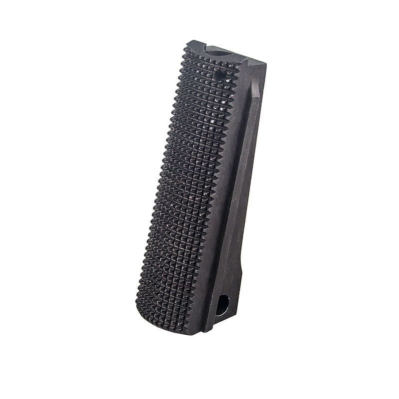Fusion Firearms 1911 Alloy Mainspring Housing – Government, Checkered, Black