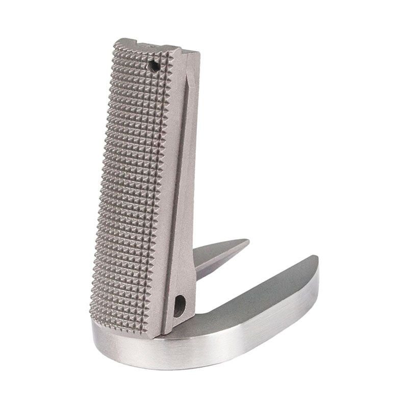 Fusion Firearms 1911 Mainspring Housing + Mag-Well – Government, Checkered, Stainless Polished