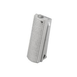 Fusion Firearms 1911 Alloy Mainspring Housing – Officer, Checkered, Silver