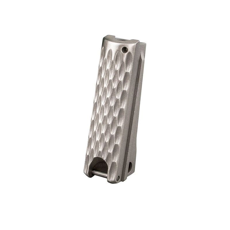 Fusion Firearms 1911 Mainspring Housing – Government, Chainlink, Stainless Polished – Lanyard Loop