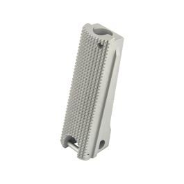 Fusion Firearms 1911 Mainspring Housing – Government, Checkered, Stainless – Lanyard Loop