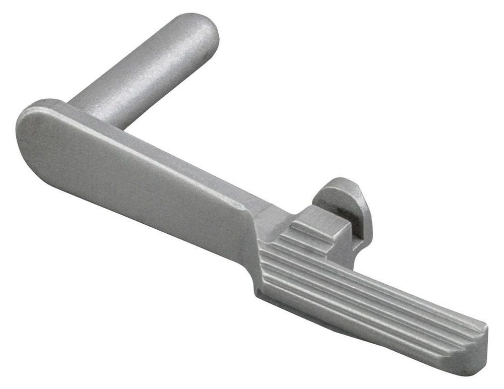 Fusion Firearms 1911 Slide Stop – 9mm/10mm- Extended, Thin Paddle Stainless Matte