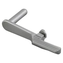 Fusion Firearms 1911 Slide Stop – 9mm/10mm- Extended, Thin Paddle Stainless Matte
