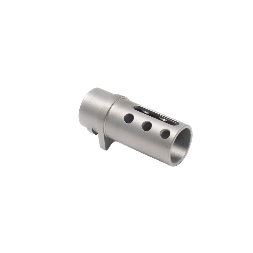 Fusion Firearms 1911 COLT STYLE COM COMPENSATOR, “SLOT & DOT” BARREL BUSHING STYLE – CHROME DLC