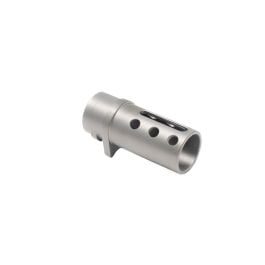 Fusion Firearms 1911 COLT STYLE COM COMPENSATOR, “SLOT & DOT” BARREL BUSHING STYLE – CHROME DLC