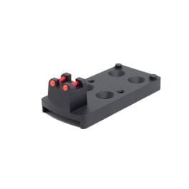 Fusion Firearms 1911 RMR TRIJICON BASE PLATE RED FIBER OPTIC – STEEL