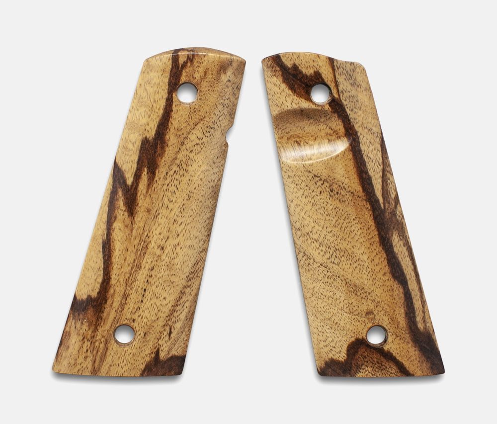 Fusion Firearms 1911 Full Size Grips, Inkberry, Smooth, Mag-Well Bottom, Thumb Groove