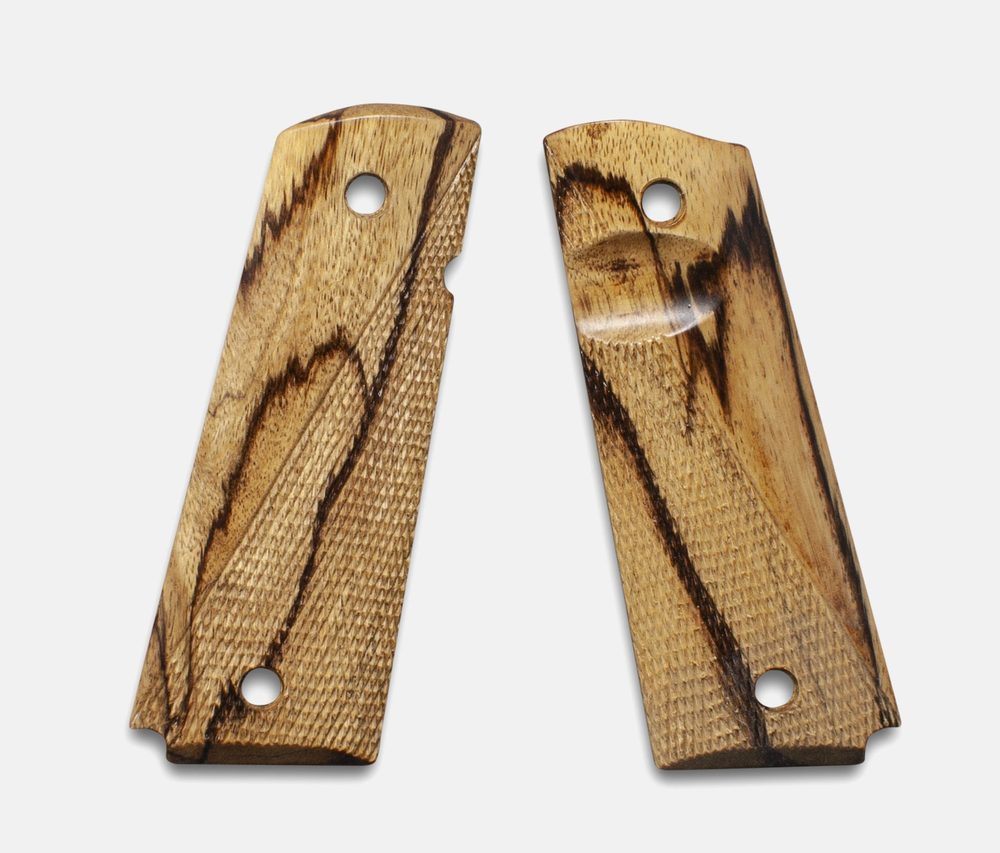 Fusion Firearms 1911 Full Size Grips, Inkberry, Ranger Cut, Beveled Bottom, Thumb Groove