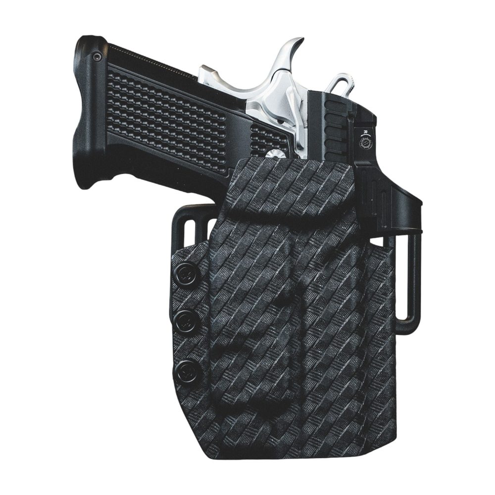 Fusion Firearms Armzmen OWB XP Pro TLR-7 HLX Holster – Basketweave – Beltloop