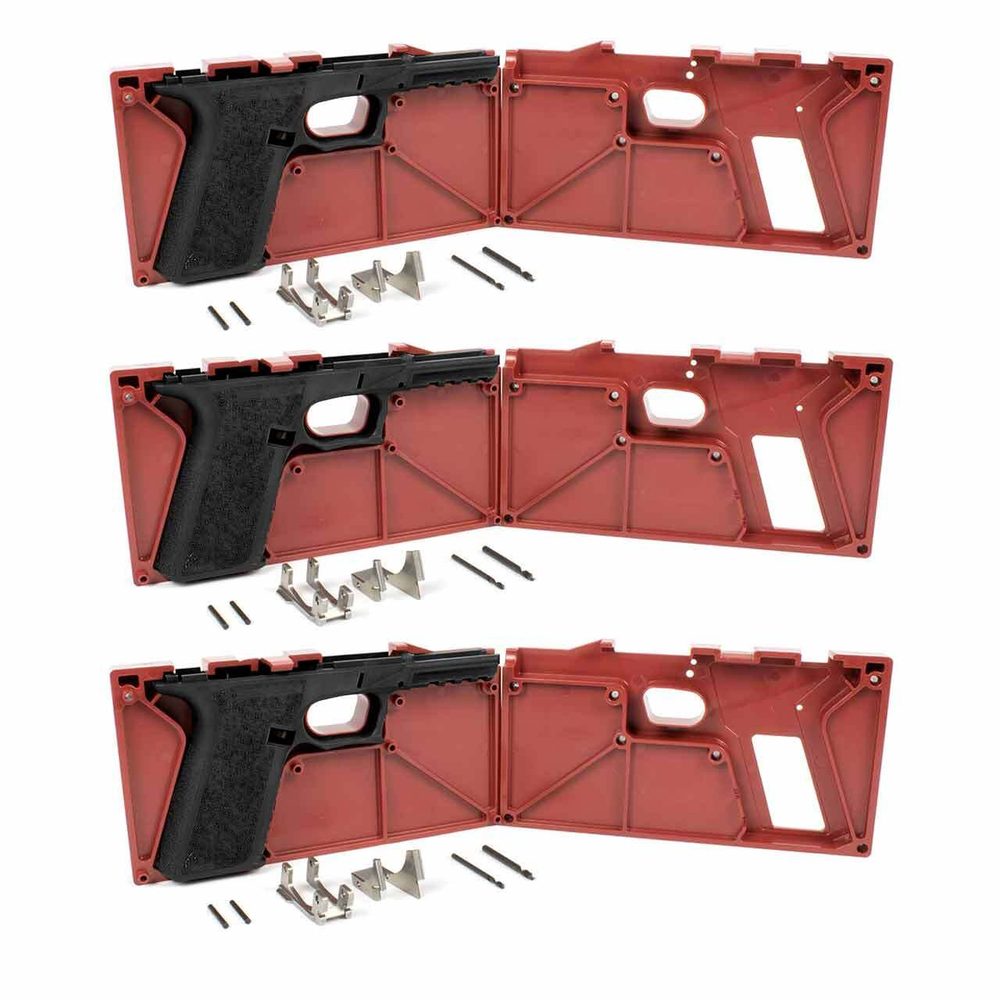 Polymer80 PF940v2™ 80% Full Size Frame and Jig Kit (Glock® 17/22/24/31/34/35 Compatible) – 3-Pack