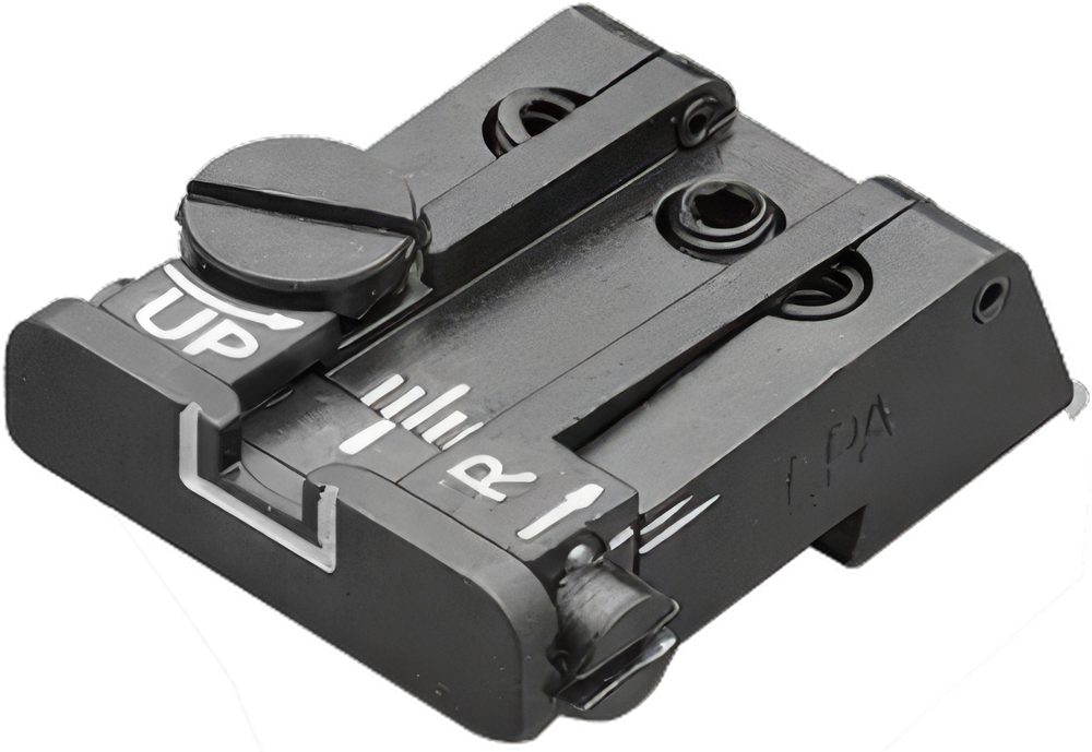 Fusion Firearms CZ Adjustable Rear Sight (P07 KADET, P09 KADET, SHADOW, SHADOW 2) – White Outline