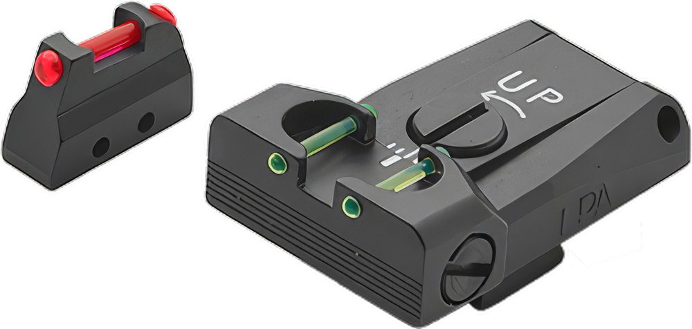 Fusion Firearms LPA Fiber Optic Sight Set — Beretta 92 / 96 / 98 / M9A1 (All-Fiber)