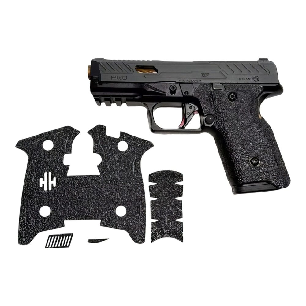 Fusion Firearms XF Pro Black Rubber Grip Enhancement By Handleitgrips