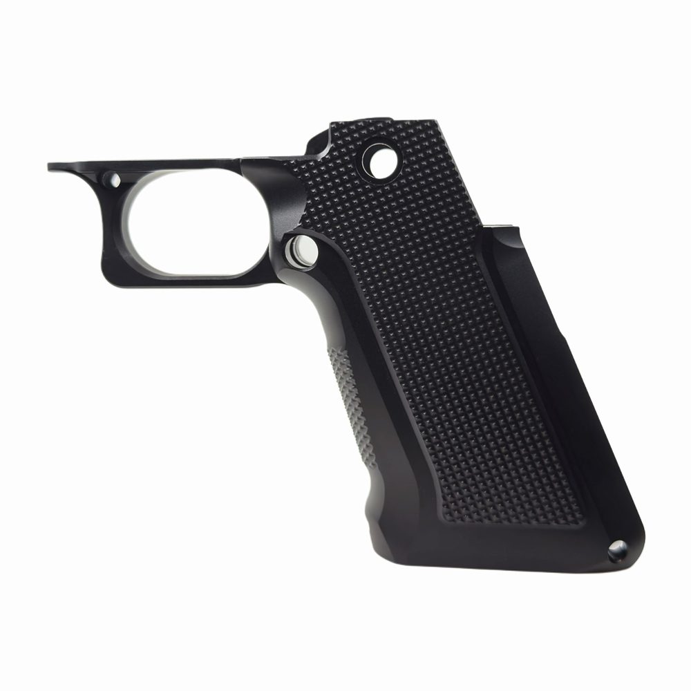 Fusion Firearms XP Pro Aluminum Grip – Aggressive Checkered – Black
