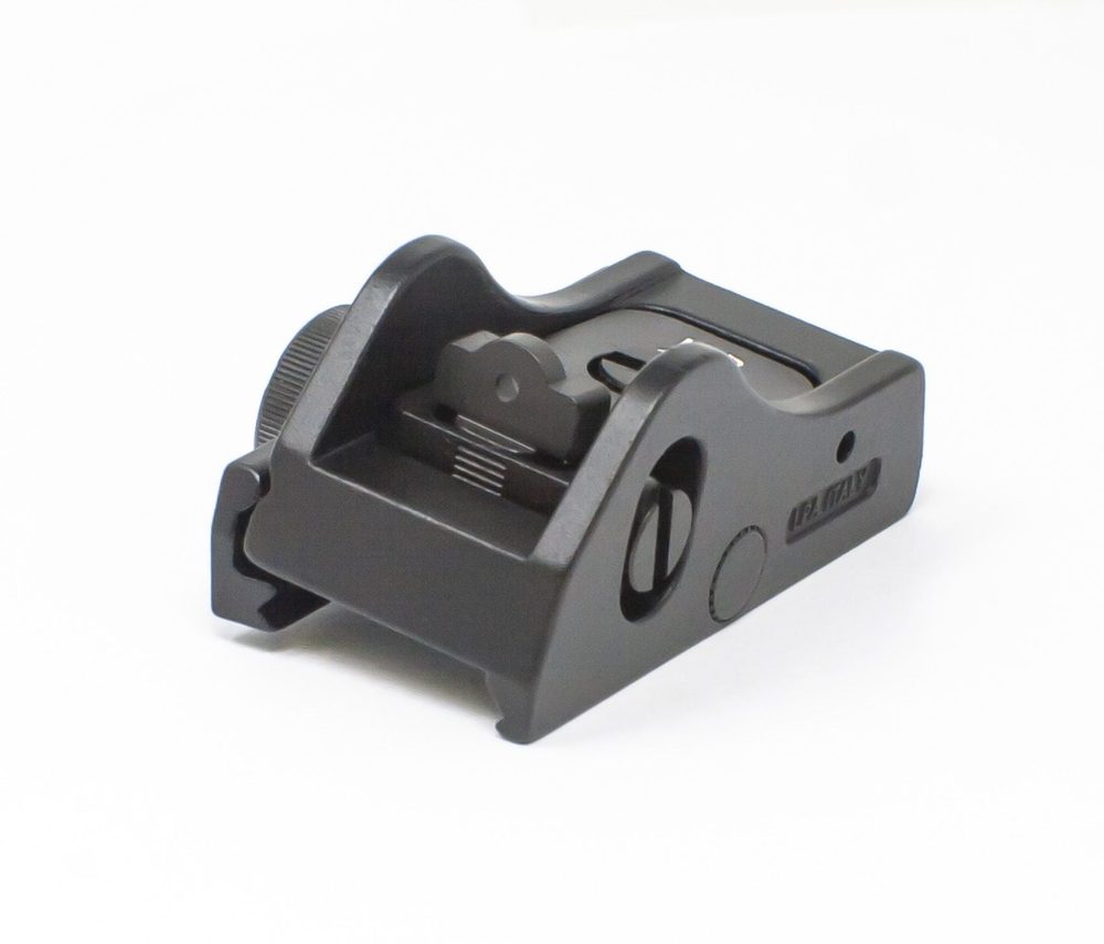 Fusion Firearms Adjustable Rear Shotgun Sight for Weaver &/or Picatinny Rail – 2mm Hole Ghost Ring