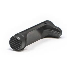 Fusion Firearms 1911 Double Stack Magazine Catch – Extended, Black Checkered