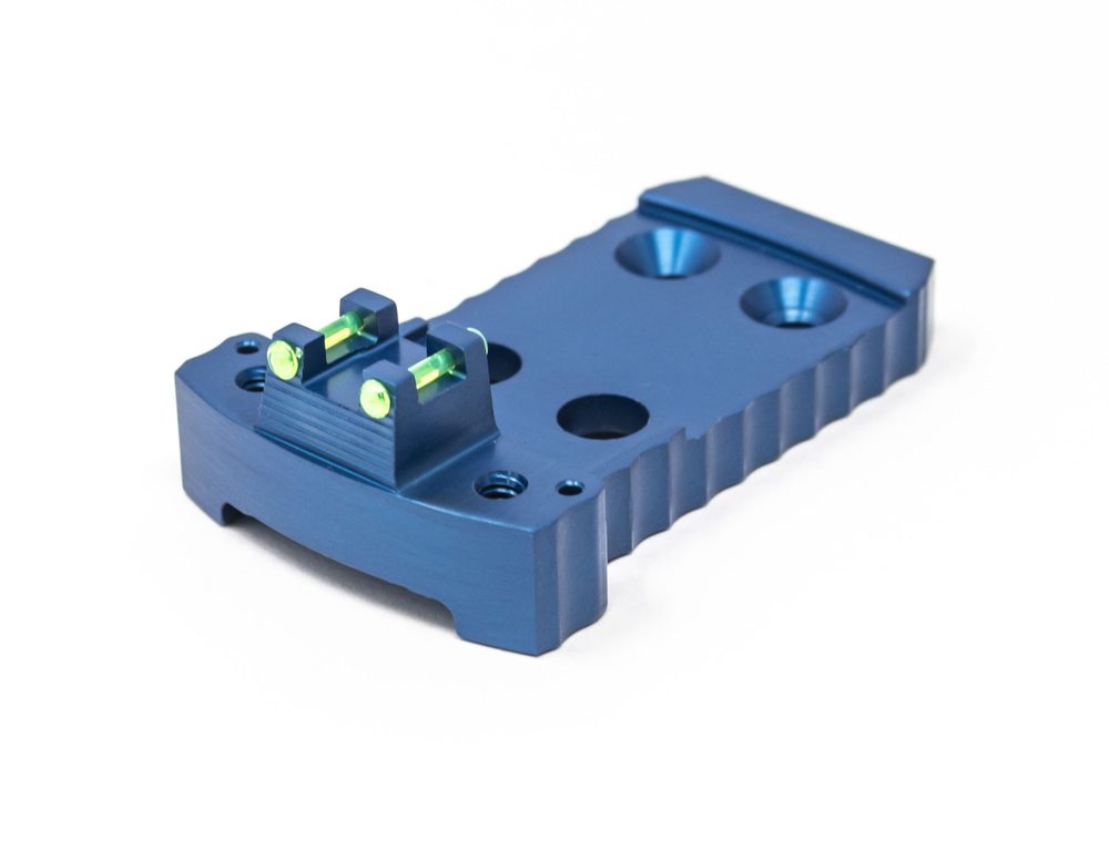 1911 Red Dot Base Plate (Holosun / Fusion) – Light-weight Aluminum – Blue