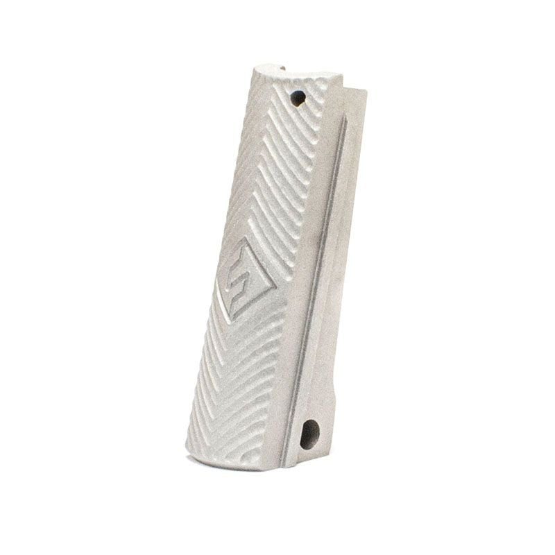 1911 Alloy Mainspring Housing – Government, Fusion Chevron, Silver