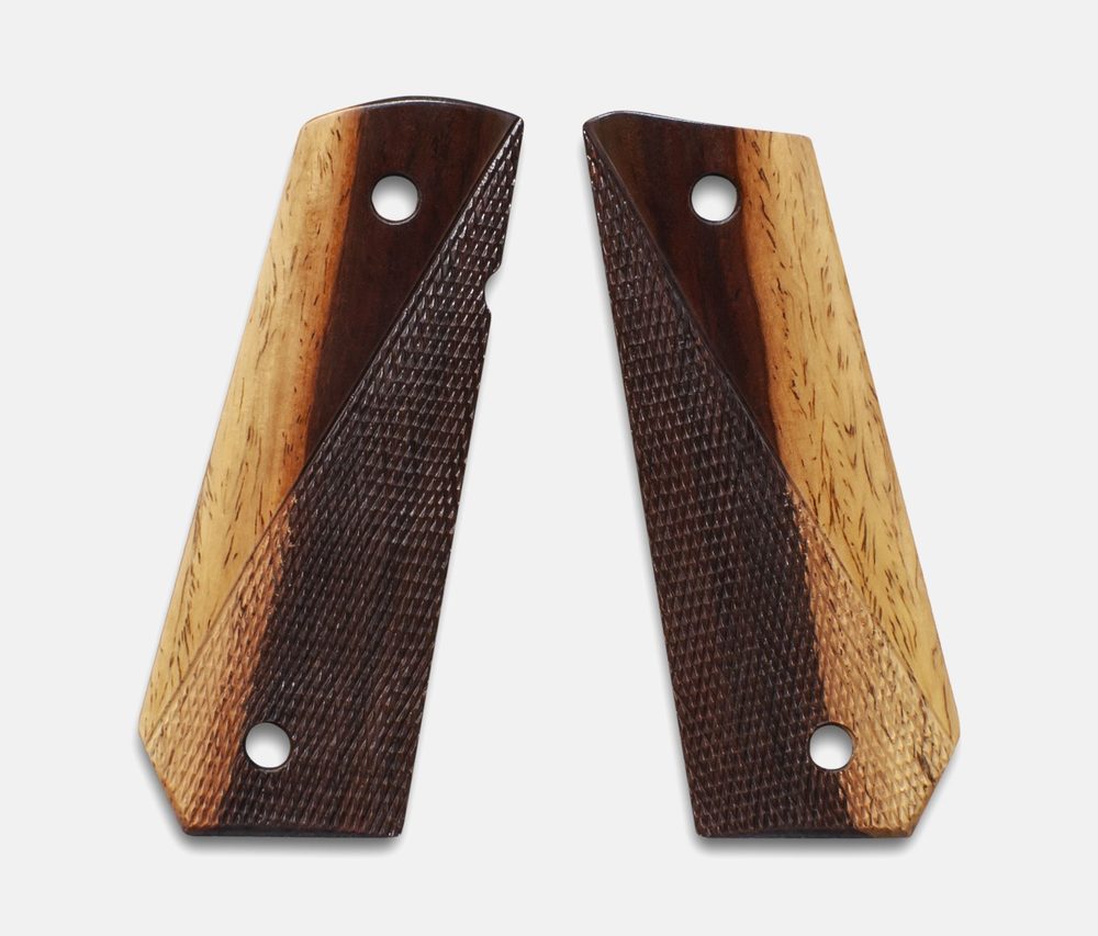 Fusion Firearms 1911 Full Size Grips, 2-Tone Cocobolo, Ranger Cut, Carry Cut, Thin