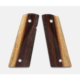 Fusion Firearms 1911 Full Size Grips, 2-Tone Cocobolo, Ranger Cut, Mag-Well Bottom