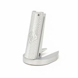 1911 Mainspring Housing + Mag-Well – Government, Fusion Chevron, Stainless