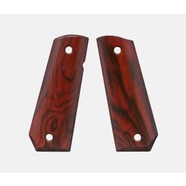 Fusion Firearms 1911 Full Size Grips, Red Cocobolo, Smooth, Carry Cut, Thin
