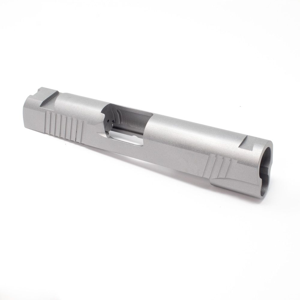 Fusion Firearms 1911 Commander Slide – Carbon STD Sight Cuts/ Swept Cut/ Thick F&R
